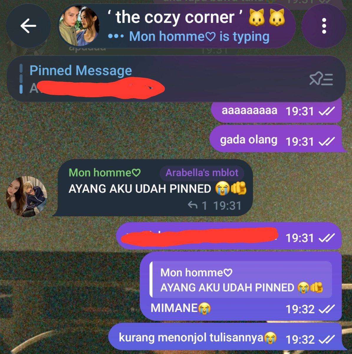 miaouella's tweet photo. terimakasi untuk tida berhenti menyerah mengingatkan 😭❤️ https://t.co/ki3mRFnRiW