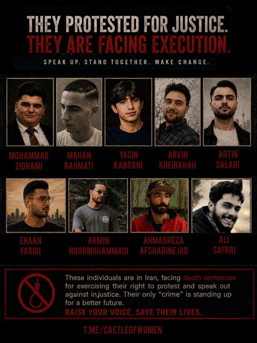 stayxsh's tweet photo. Is 16 enough?
In Iran's Arak, #MahaanRahmati was arrested on January 1st. He was then transferred to an unknown location. He is at serious danger.
This isn't his right time for being executed.

#StopExecutionsInIran https://t.co/lYDUR2JQ1m