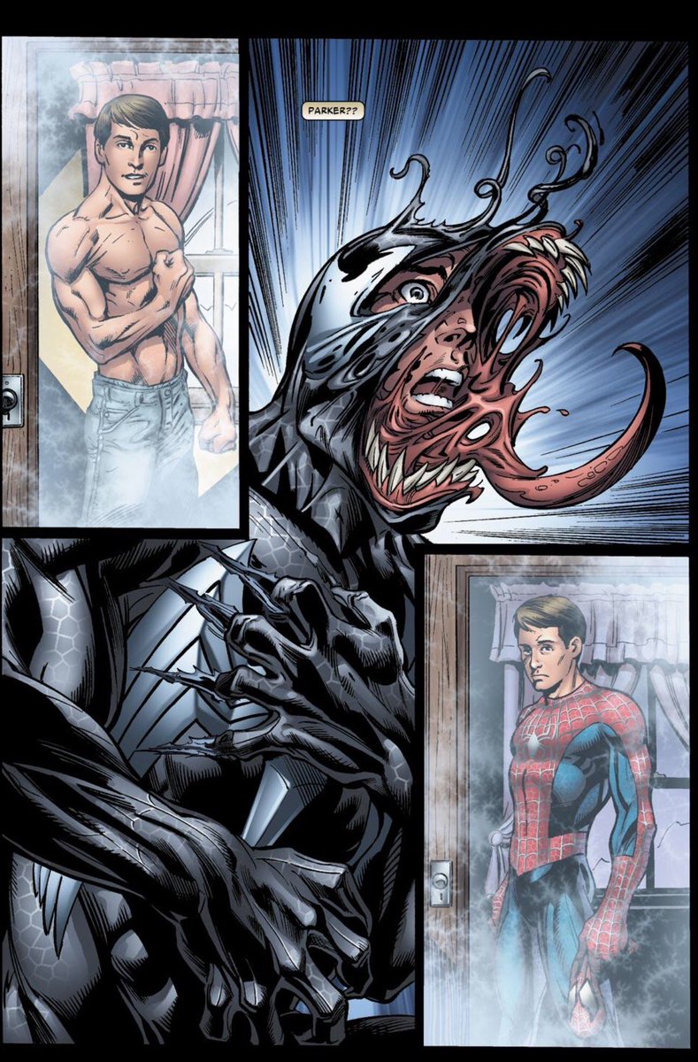 CoolComicArt's tweet photo. Spider-Man 3 : The Black (2007) art by Mark Bagley w/ Scott Hanna &amp; Andrew Crossley https://t.co/2tfSSJWWcp