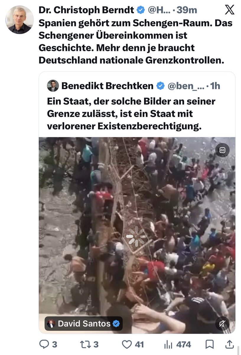 rumeliobserver's tweet photo. Far right is spreading disinformation on Spain & migration.

1. Ceuta and Melilla have a special regime involving double external border checks: once on entry from Morocco, and once again when travelling on to the Spanish mainland.

Anyone who climbs over the fence at Ceuta is not within the European area of free movement, but faces a further border check. 

Even ETIAS is checked when leaving the exclaves.

https://t.co/eQFpdg5f4T

@JosepBorrellF @jmalbares @jitorreblanca @campbellclaret @RoryStewartUK