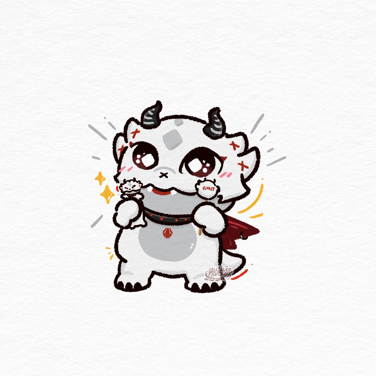 yutanaraa's tweet photo. flarey mascot debut! 🐲✨ 

#งานมหกรรมนิยายนานาชาติ2026xJASPER #FLAREY https://t.co/HQTnlTnE7X