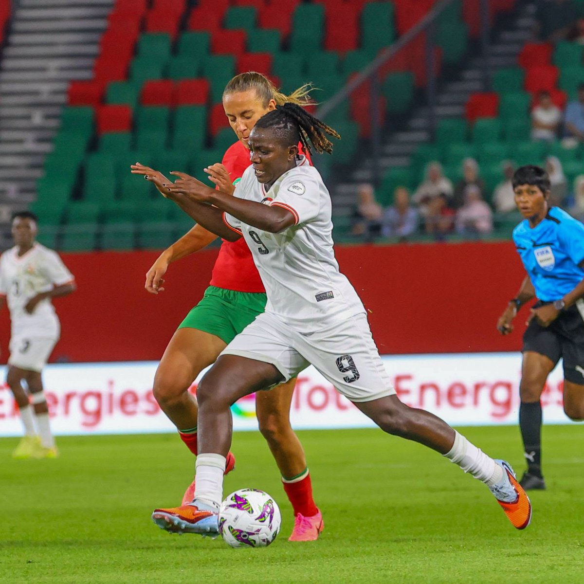 AshleySubira's tweet photo. Put on your national team jersey and clear your evening! Supporting female athletes today builds the foundation for tomorrow's champions. Back our Queens through all ninety minutes and Stand with Harambee Starlets! #CheerForStarlets https://t.co/7YIoRDyzZG