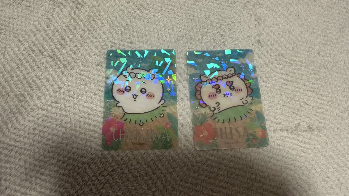 OmOchi_4's tweet photo. ちいかわ 映画 特典
海辺のキラキラクリアカード
おすわりぬいぐるみ

【譲】シーサー(特典とカード)、ちいかわ(カード)、うさぎ(ぬいぐるみ)

【求】 モモンガ(カード、ぬいぐるみ)、ラッコ(特典)

東京駅、秋葉原、TOHOシネマズ日本橋にて受け渡し＞郵送
検索からもお気軽にお声がけ下さい。 https://t.co/9G0T4J7uiD
