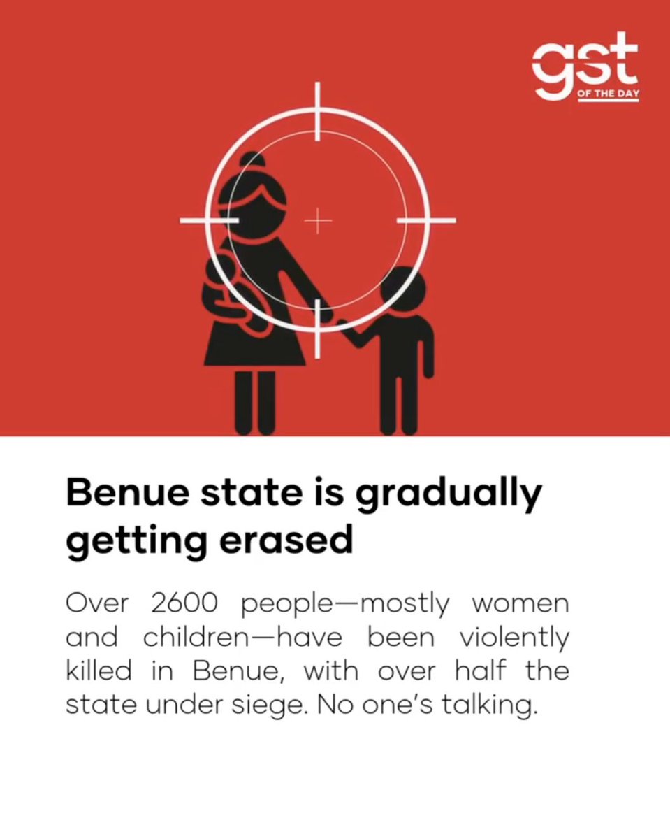 wearegst's tweet photo. Benue state is gradually being erased, and no one is talking. https://t.co/xTSOUFAwG6