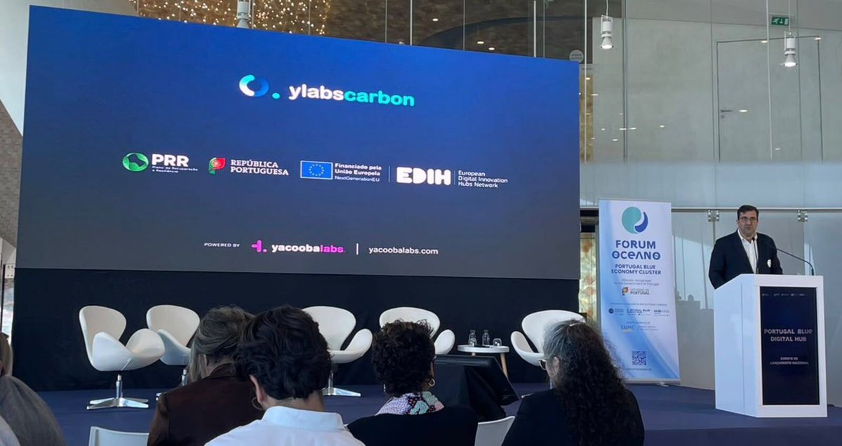 yacoobalabs's tweet photo. 🚀 Driving the digital transition in the Blue Economy!

Representing Yacooba Labs, Luís took to the stage to share our vision on the role of technology in ocean sustainability and innovation.
#yacoobalabs #portugalbluedigitalhub @forumoceano https://t.co/p5XF0BGPJj