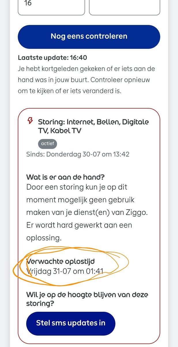 Davetimmers's tweet photo. @ZiggoWebcare storing, krijgen wij nu ook korting of geld terug? Storing duurt dan 24u https://t.co/K3Fis4uiIo