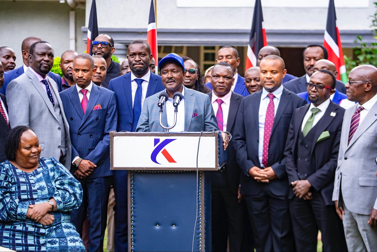 edwinsifuna's tweet photo. We took the @LindaMwananchi_ gospel of opposition unity to the SKM centre this afternoon. Wiper leader @skmusyoka has assured us that we shall work together to deliver a decisive victory against the current regime in August 2027. 
#RutoMustGo https://t.co/pM6M7l41xM