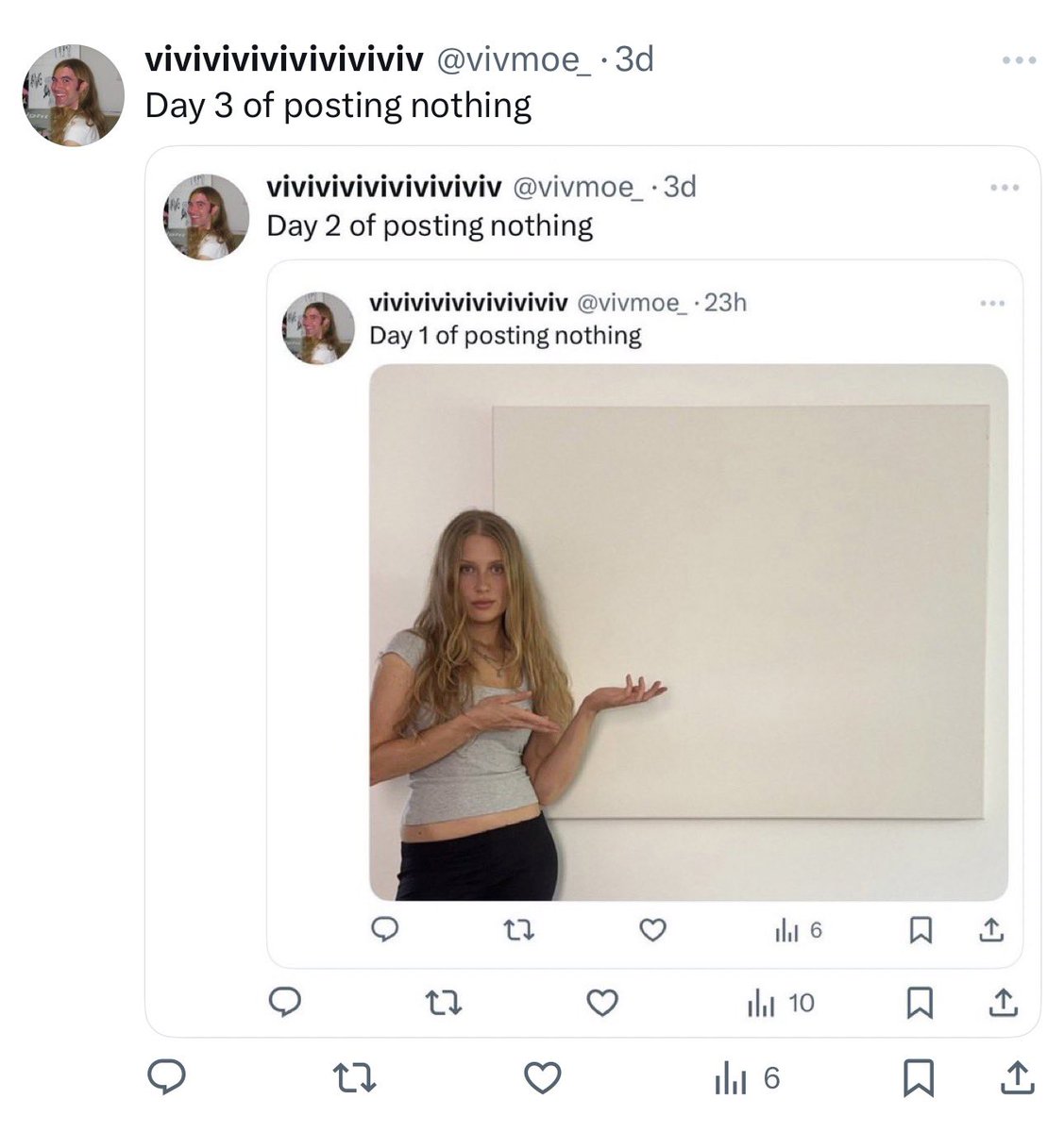 vivmoe_'s tweet photo. Day 4 of posting nothing https://t.co/e6XT456Kwq