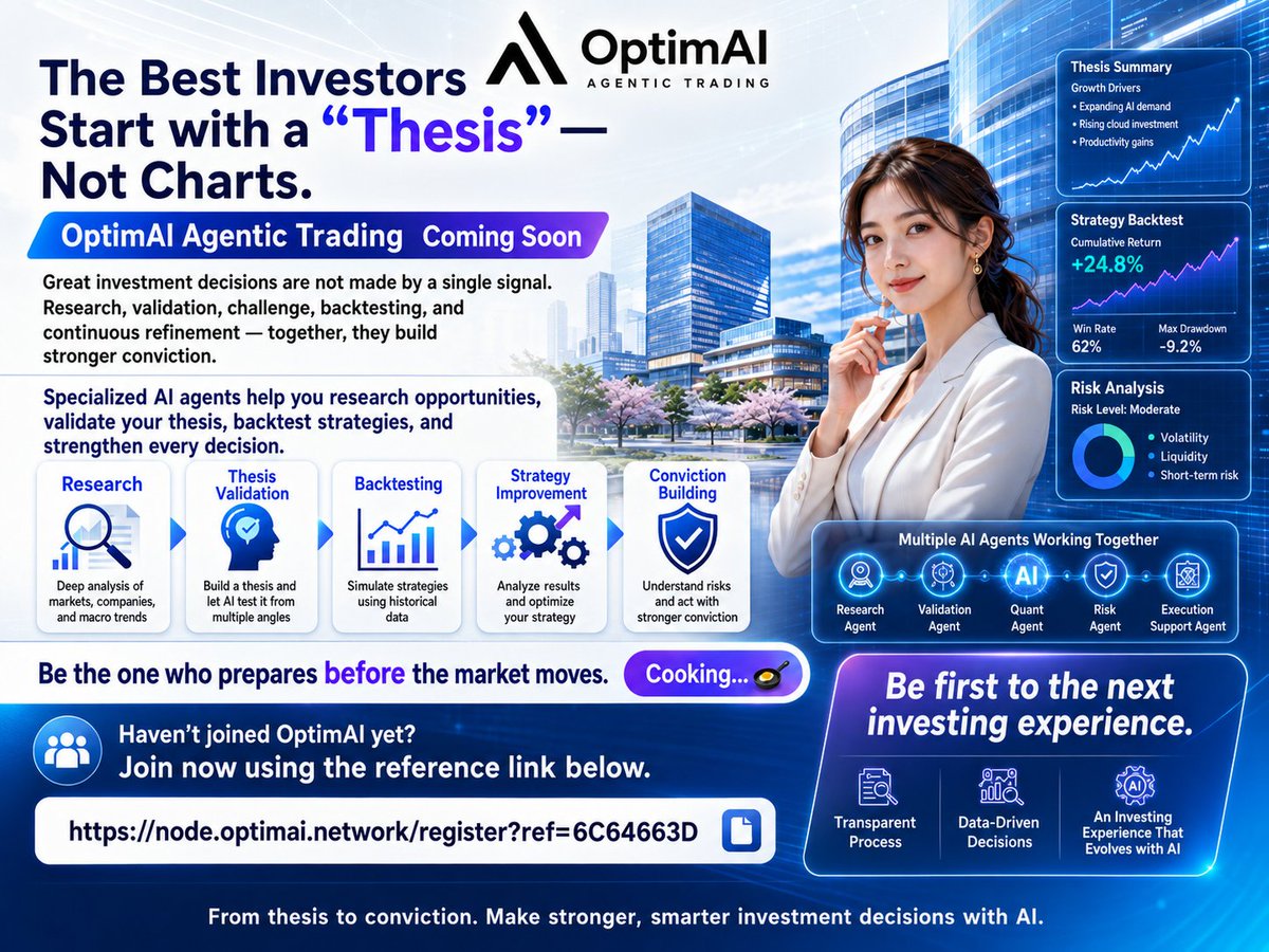 jypark1478's tweet photo. @OptimaiNetwork If you haven't already joined OptimAI, 
Use this Reference Link now.

https://t.co/UaW0LDBkdT https://t.co/ly3SVwhyXg