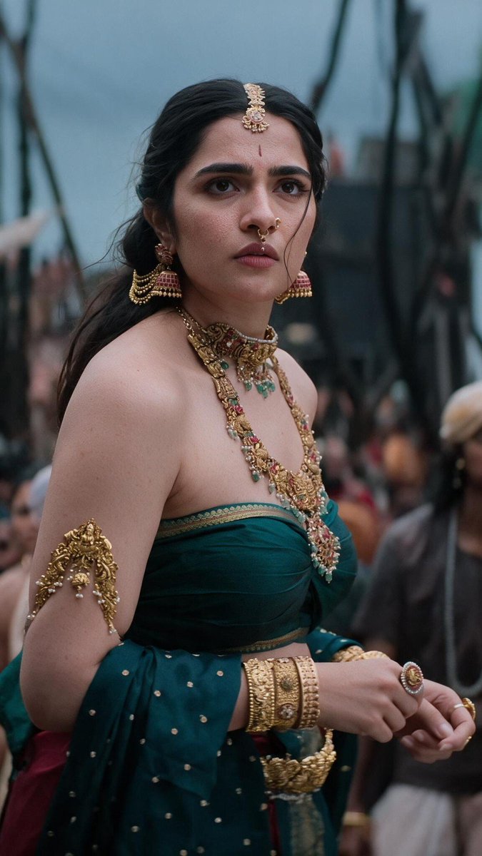 maninilas's tweet photo. Rukmini Vasanth looks absolutely regal here. ❤️🔥 https://t.co/kzDEzMJLww