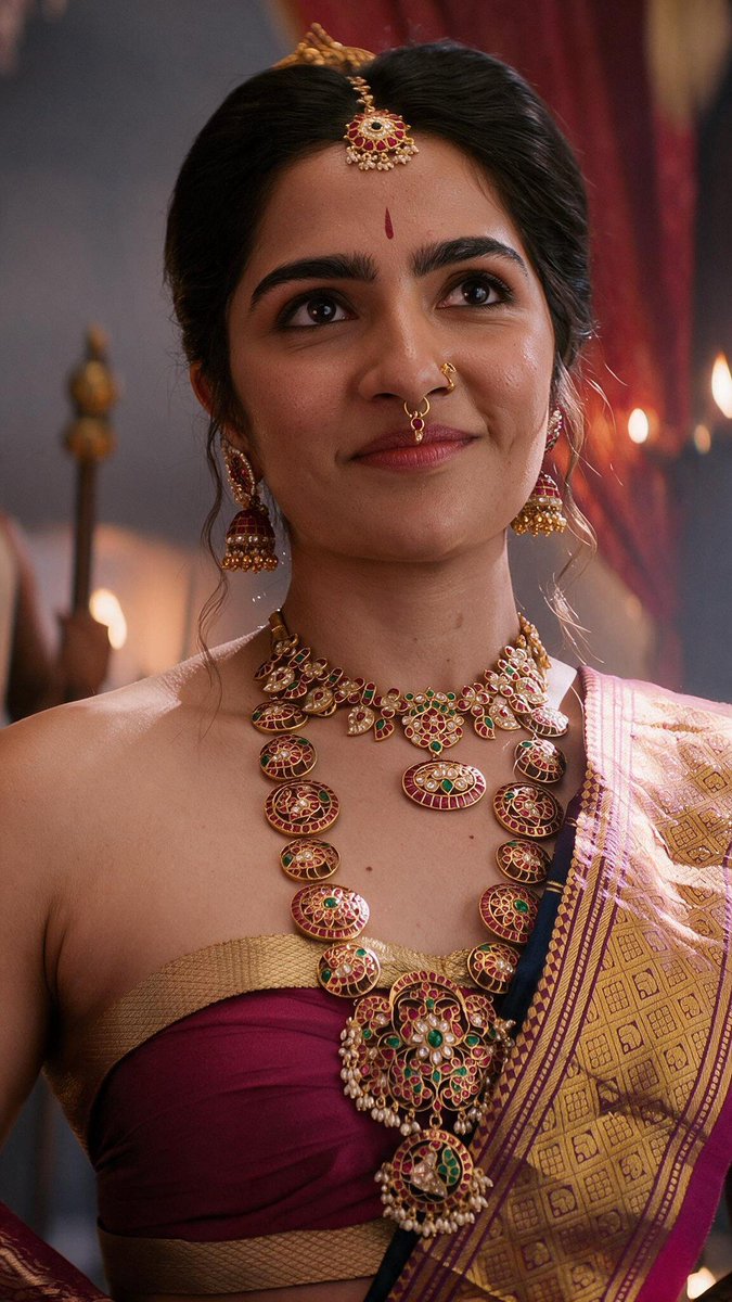 maninilas's tweet photo. Rukmini Vasanth looks absolutely regal here. ❤️🔥 https://t.co/kzDEzMJLww