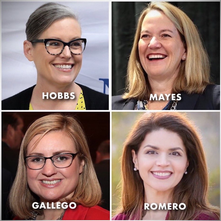 EdSpookyazct's tweet photo. @tylerbowyer I get it here are the four horse women of the Arizona apocalypse wake up November 2026 crooked Katie has to be kicked out of office for the good of the state of Arizona.🌵🇺🇸🫡 https://t.co/fczMfcTMwX