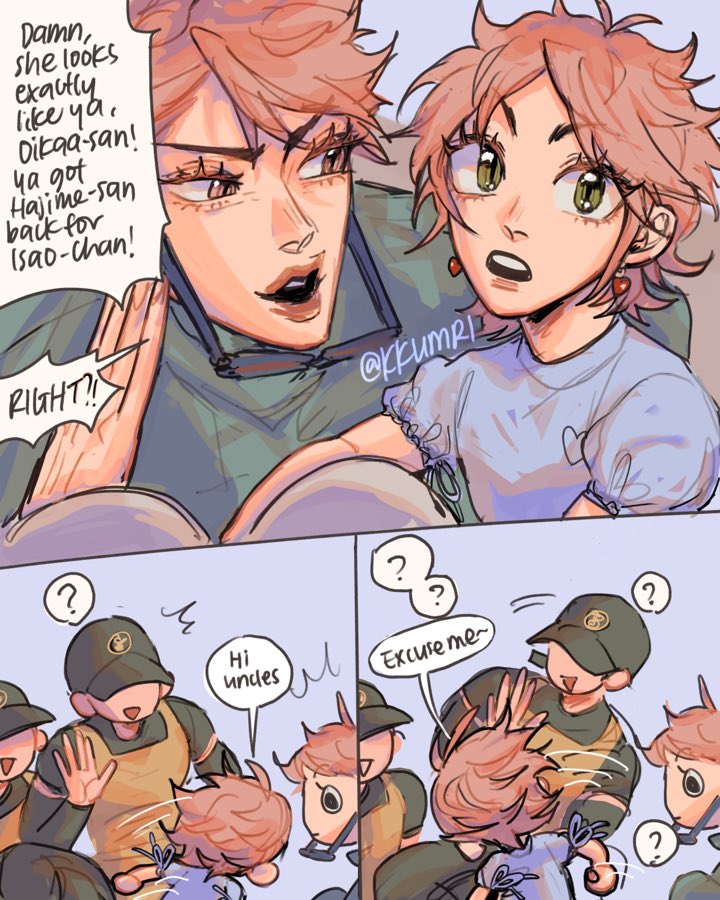 kkumrii's tweet photo. pup’s first crush 🐶💘 (1/2)

#miyatwins #oikawatooru #oikawakyoki #haikyuu https://t.co/ImrlRrqTmF