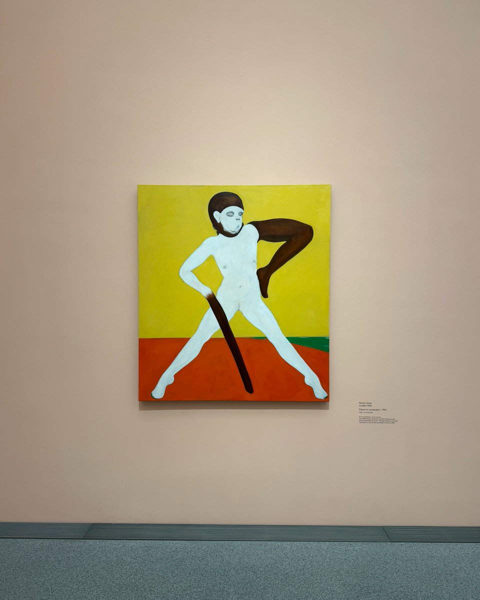 PetzelGallery's tweet photo. Just one month left to see Nicola Tyson's work, “Figure in Landscape 1,” (1994) currently on view in “MIX & MATCH” at the Pinakothek der Moderne, a collection presentation marking the museum's 20th anniversary. Bringing together more than 350 works spanning 120 years of art history, the exhibition reimagines the permanent collection through unexpected dialogues that transcend periods, styles, and media. 

Organized around themes that resonate with contemporary life including community, migration, the environment, conflict, and identity, “MIX & MATCH” invites visitors to consider familiar works from new perspectives. In this context, Tyson's practice contributes to the exhibition's exploration of the body, psychology, and the complexities of human experience, underscoring the enduring relevance of figurative painting within today's cultural landscape. 

“MIX & MATCH” is on view through August 30, 2026.  

Artwork: Nicola Tyson, “Figure in Landscape 1,” 1994, Oil on linen, 54 x 48 in, 137.2 x 121.9 cm; (2) Photo: Installation view, featuring Nicola Tyson, "MIX & MATCH,” Pinakothek der Moderne, Germany, 2026. 

#nicolatyson #artist #petzel #mustsee