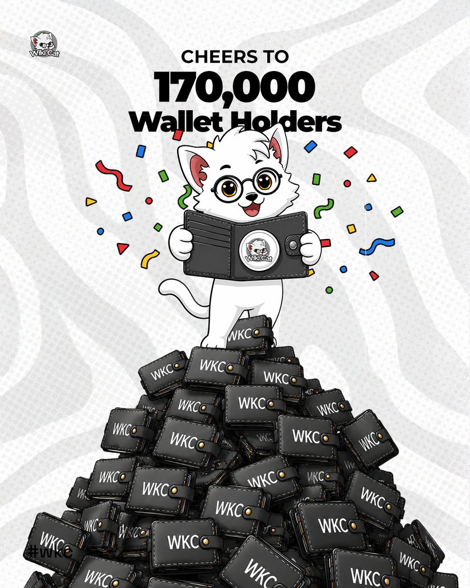 wikicatcoin's tweet photo. 170,000 holders strong. 🐾

Thank you for being part of the journey. Cheers to many more milestones and a brighter future together. 🤍 https://t.co/7ez6BsRjEh