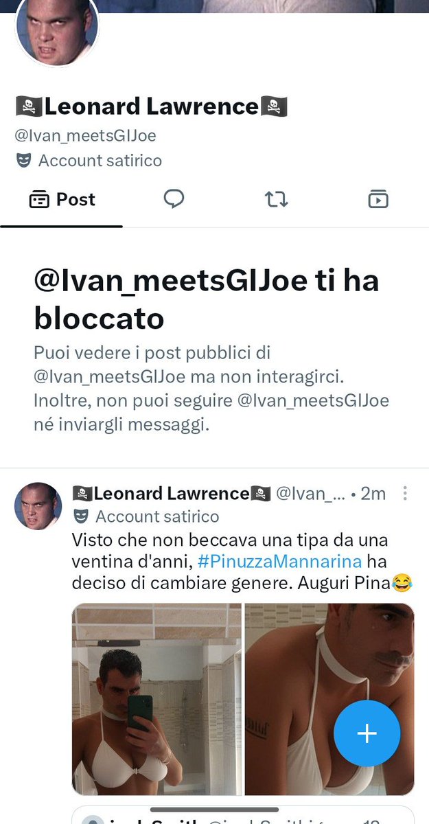 jonhSmithjgma's tweet photo. Hai visto che ti ho beccato?!
Ma che disperato patetico.
Mo commenta stocazzo.
Tu hai bisogno di aiuto psicologico.
E qua non sei nel posto giusto.
Detto questo.
Mbazzisci esserino insignificante.
Sei imbarazzantemente patetico🤡
Ma togliti dal cazzo che sei a rischio overdos💩🏌️ https://t.co/3MW8lsMl81