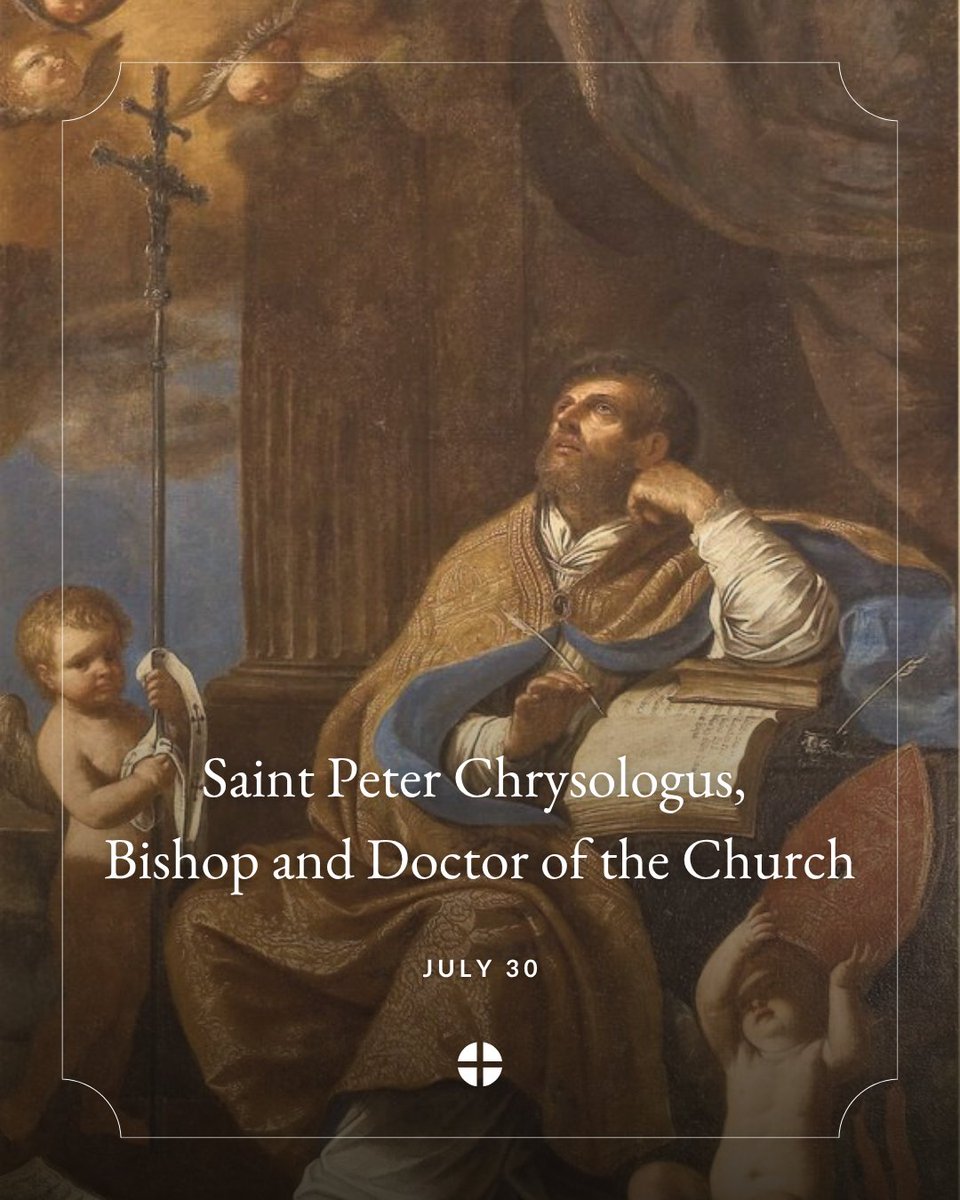 USCCB's tweet photo. Saint Peter Chrysologus, Bishop and Doctor of the Church, pray for us! https://t.co/zpBjgorblm