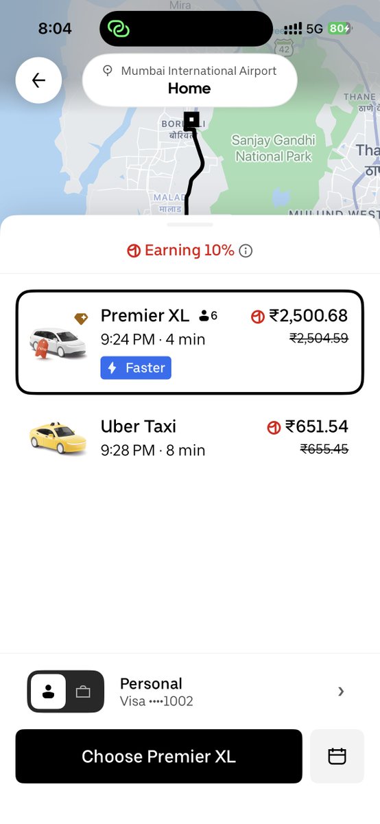 Akashkothari_'s tweet photo. @Uber_India This feels intentional. At the airport, my account only shows expensive ride options while #UberGo is hidden, despite Uber Go cabs being available and others booking them. I'm an #UberOne member. Why am I being charged more? Please investigate this.
@UberIN_Support https://t.co/ygZhlkpcU2
