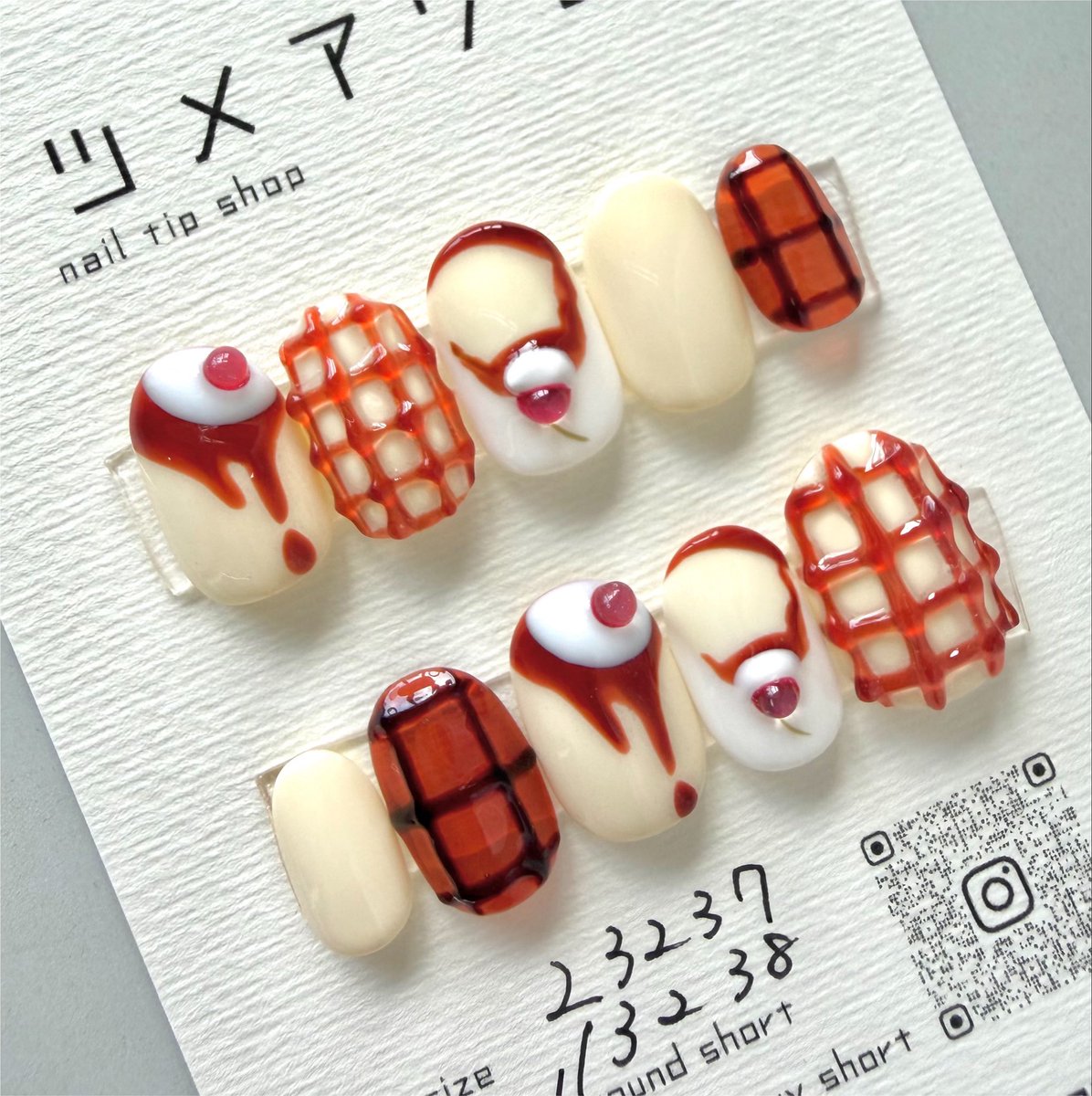 nail_awase's tweet photo. 🍈🍨🍒🍮

レトロ喫茶 https://t.co/2XUldQR270