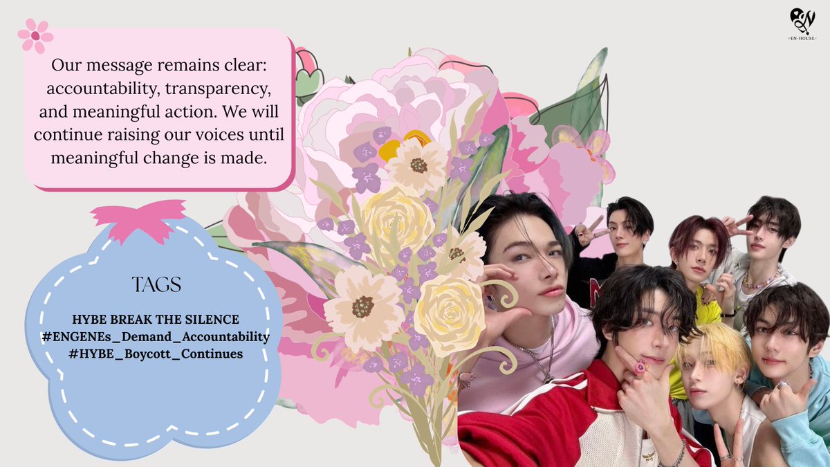 EnHouseOT7's tweet photo. NEW TAGS ARE HERE🔔

Keep the tags coming to start yet another day, ENGENEs🧡 Thank you for being here!!🫂Protect your accounts well😊

HYBE BREAK THE SILENCE
#ENGENEs_Demand_Accountability
#HYBE_Boycott_Continues https://t.co/fdOxarZS9a