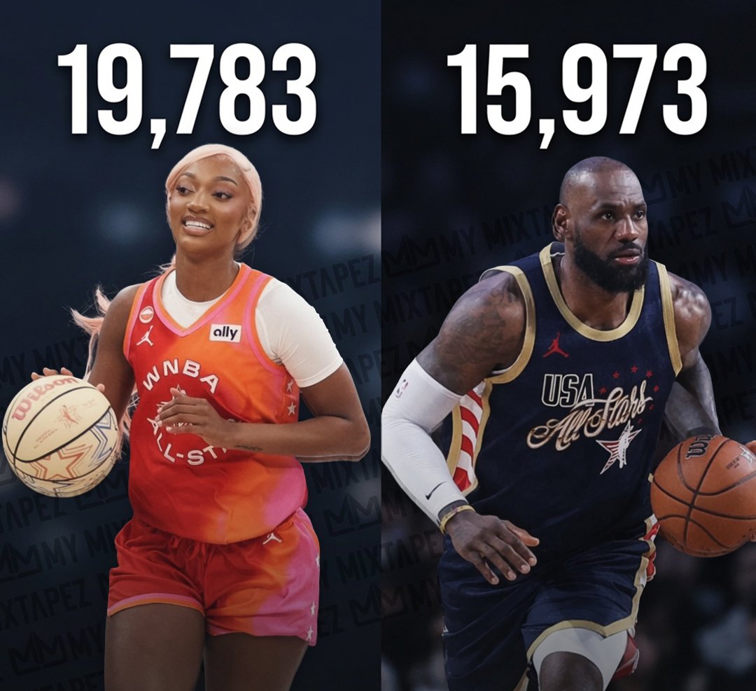 mymixtapez's tweet photo. For the first time in history, the WNBA All-Star Game drew more fans than the NBA All-Star Game! https://t.co/ijjr7tjWMv