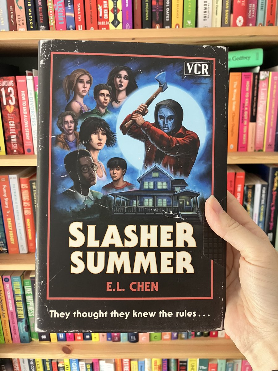 LauraPAuthor's tweet photo. Huge thanks to @MichaelJBooks for this finished hardback of #SlasherSummer, which looks like such a nostalgia trip. It’s out in August. https://t.co/6vBiPcwBX0