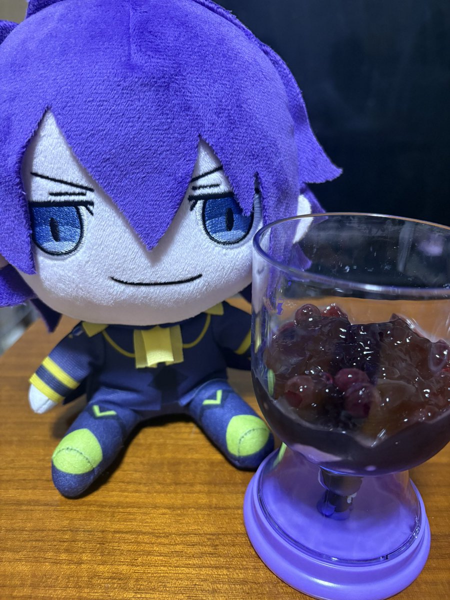 hps_30's tweet photo. サレの日〜！ブルーベリーゼリー💜 https://t.co/8vmg7v89hk