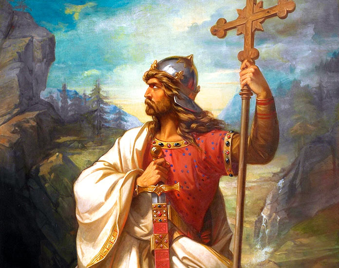 trad_west_'s tweet photo. Spain needs a Pelayo, not a Pedro Sánchez. https://t.co/3LSGwiVKjT