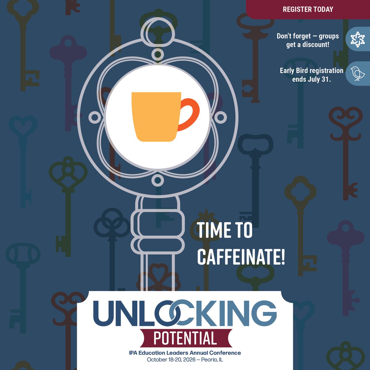 ilprincipals's tweet photo. Trade your usual morning stop for a locally owned coffee shop. Great coffee and a new favorite spot? That’s a win-win.Fuel your fall plans, too! Register for the 2026 IPA Education Leaders Annual Conference before early bird pricing ends July 31. https://t.co/Z8I3RgfGHV https://t.co/DISKpe1Sze