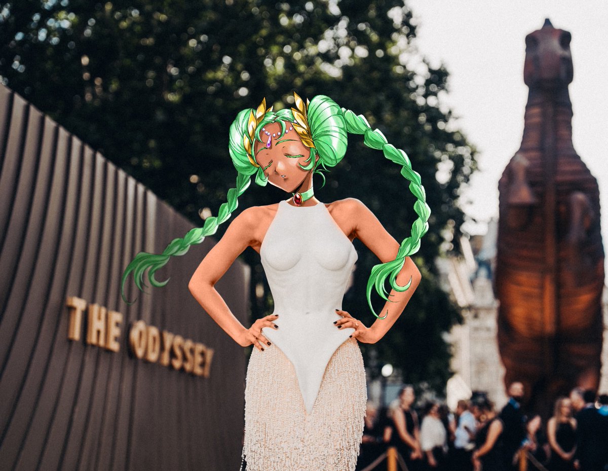 hellmaidengame's tweet photo. EXCLUSIVE: Homer steps out of the Forum and STUNS at The Odyssey world premiere. ✨

Word on the #HellMaiden streets is that Virgil and Ovid are upset they weren't invited! 🙀💔 https://t.co/umWdDSI792