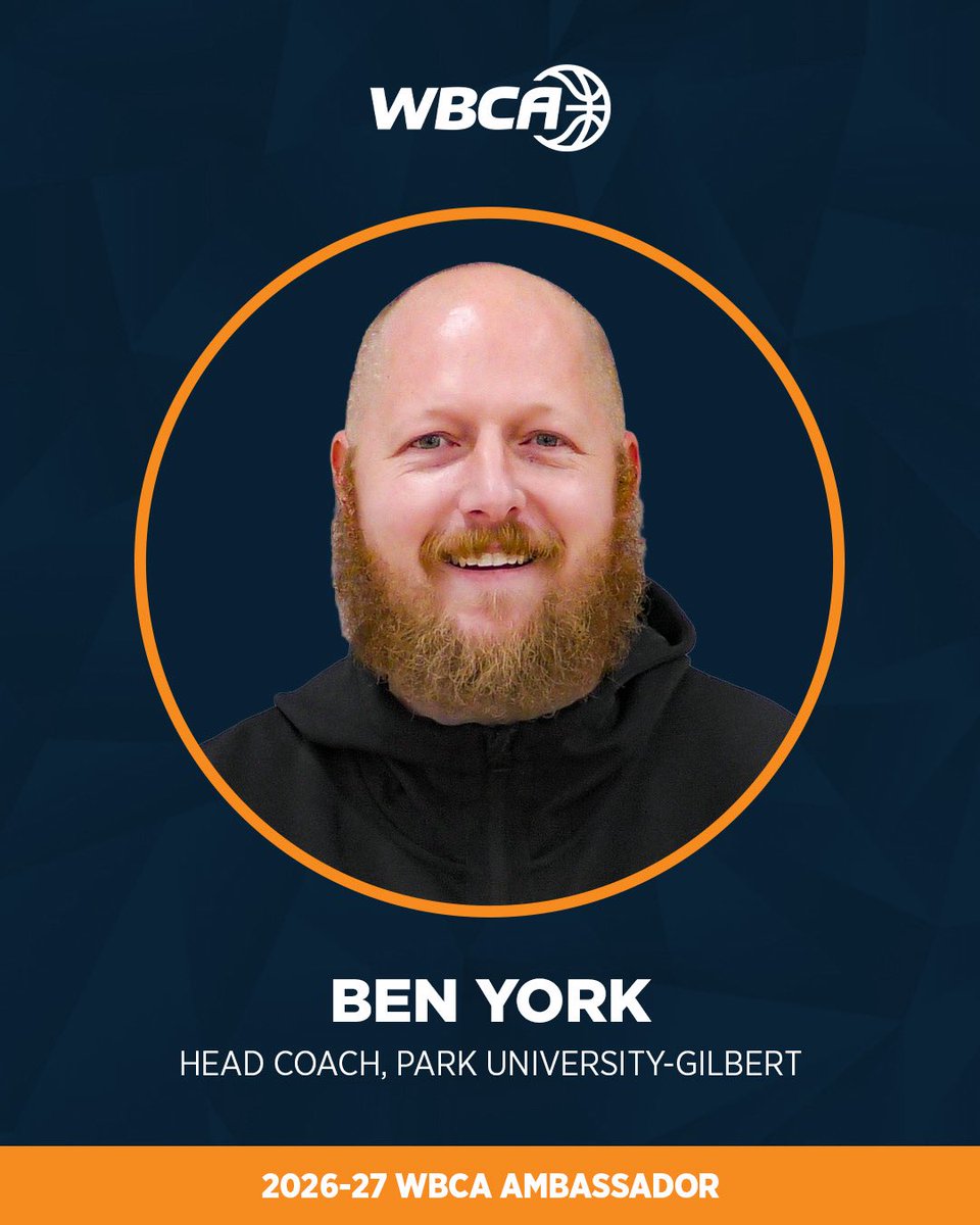 coachbenyork's tweet photo. Honored to be chosen as a 2026–27 @WBCA1981 Ambassador. Women’s basketball has given me everything, happy to give back. ❤️🏀 #WBCA @buccaneerswbb https://t.co/U9un2MMblF