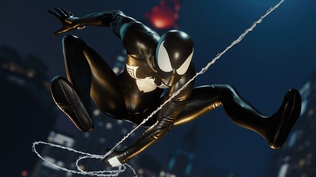 ComicBook's tweet photo. Tom Holland speaks on his Spider-Man getting a black Symbiote suit

“They did it so well in the game and I don’t know how you make a suit that’s similar without having a CG component.”

(Source: @joshuahorowitz) https://t.co/lWmi2ObufC
