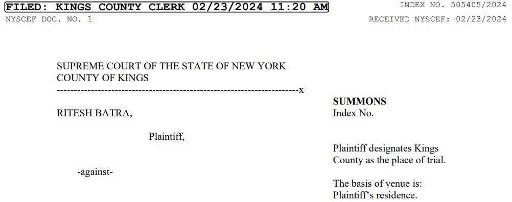 WillBredderman's tweet photo. A note on Zohran Mamdani's controversial Advisory Committee on the Judiciary—court records show one of his picks, CUNY Prof. Julia Hernandez, was at least recently the partner of filmmaker Ritesh Batra.
Batra is a protege of the mayor's mother Mira Nair and her MAISHA Film Lab. https://t.co/C2o3Z3dHIu