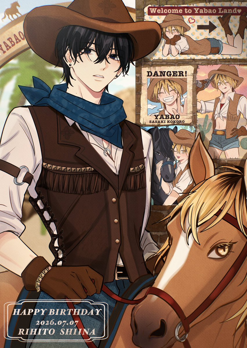 nekoo_39's tweet photo. 🐎⭐𝟮𝟬𝟮𝟲.𝟬𝟳.𝟬𝟳⭐🐎
𝐇𝐀𝐏𝐏𝐘 𝐁𝐈𝐑𝐓𝐇𝐃𝐀𝐘  
𝐑𝐈𝐇𝐈𝐓𝐎 𝐒𝐇𝐈𝐈𝐍𝐀🤠🎂🎉
🌵〜ヤバ男ランドへようこそ〜🤎
#ダメヤバ #創作BL https://t.co/6tKDbPRNir
