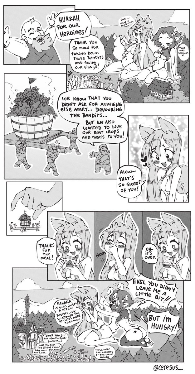 ceresus_'s tweet photo. Evel and Nova are the biggest adventurers! 
So… I saw the drawing from three years ago and wanted to fix it up a bit. I'm posting it along the other parts 🙂‍↕️
#giantess #sizefetish #sizekink https://t.co/NXC1eqbk9e