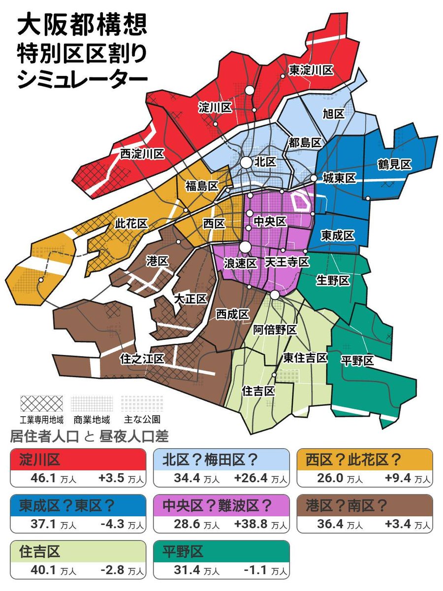 mhmd_oilmagnate's tweet photo. 【速報】“都構想”維新が「区割り」3案に絞り込み　4分割案・8分割案・24区維持案…現在の行政区が各案のどの区に入るか詳細に割り振る　前回案と変更も【独自】 https://t.co/C81T4J1roD

‼️‼️
7～8区案は「8区F案」に絞り込まれた模様
確かにこの案は全エリアに対し絶妙な配慮がなされている印象です https://t.co/b3iyCegoD8