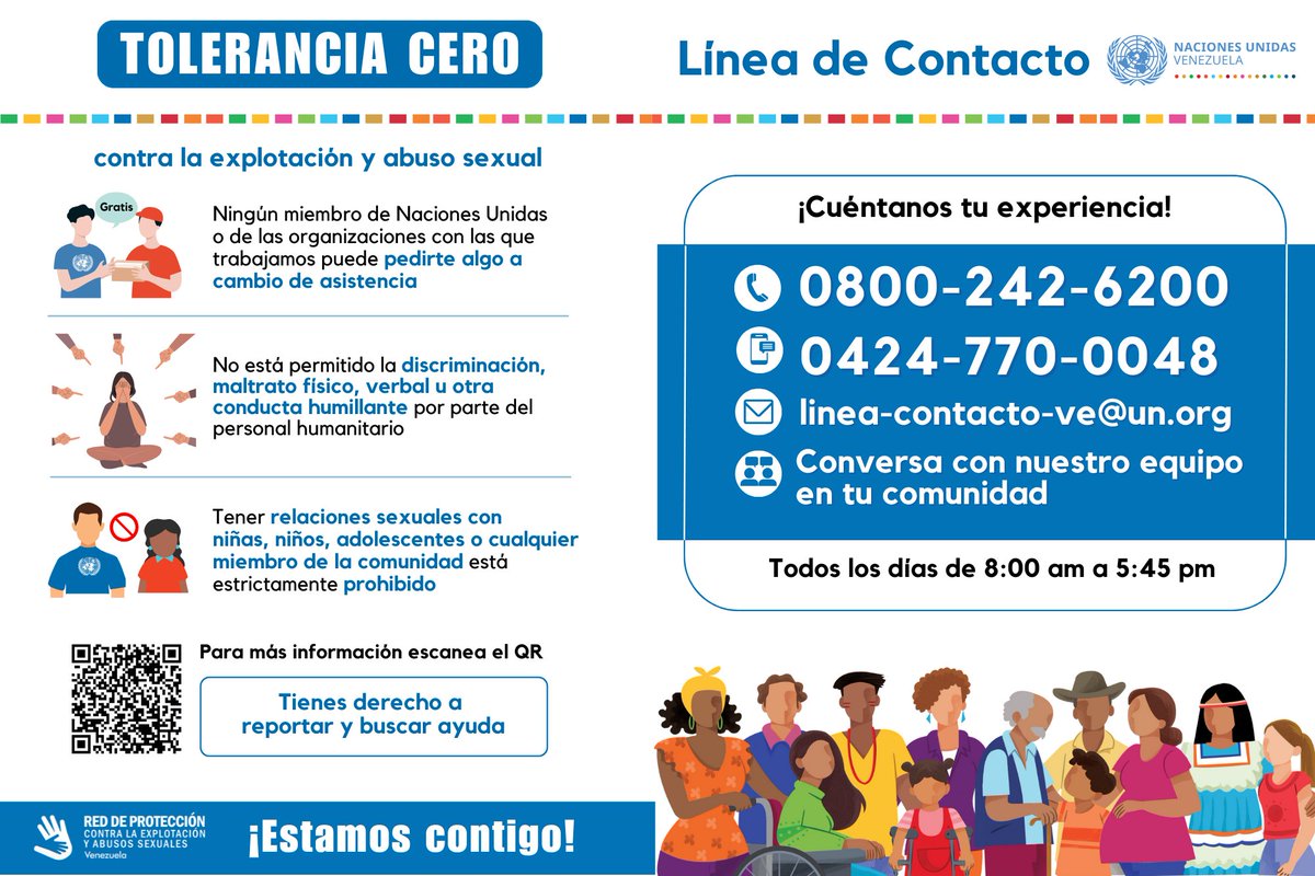 FAO_Venezuela's tweet photo. La asistencia de emergencia, la recuperación de #MediosDeVida se brindan de manera gratuita y sin condiciones sexuales. Cualquier persona que solicite, ofrezca o difunda contenido sexual a cambio de apoyo o beneficios está incurriendo en una conducta inaceptable.
¡Repórtalo! https://t.co/OTEmkRES2q