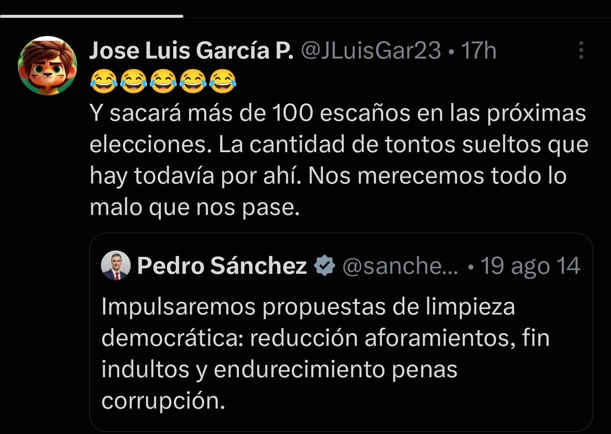 VeeengaSi's tweet photo. @JLuisGar23 @AntonioMaestre Perdona, qué decías de insulto gratuito y falta de argumentos?? https://t.co/gKmDOazPbq