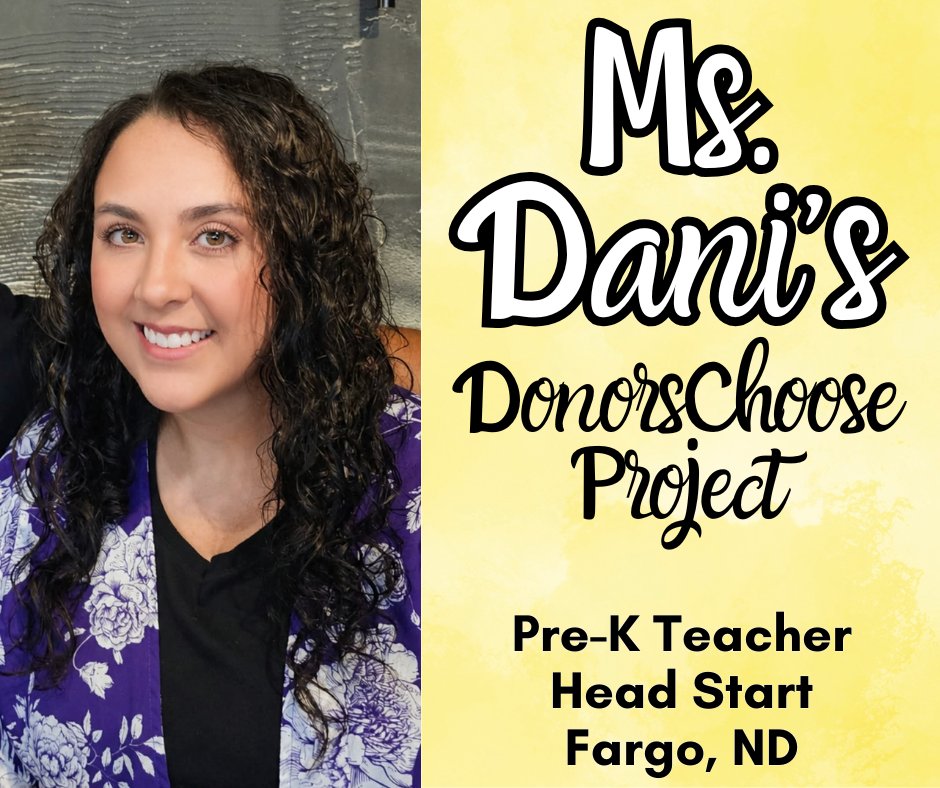 danikbittner's tweet photo. @MissDeein3TPT My Head Start classroom could use a little help!

Every  RT or donation helps my students learn through hands-on play.

https://t.co/RQ4LEH4GeR
✨ Use code READY to double your donation! We're only $90 away from funding this project!

#Teachersof𝕏 #BeAGoodHuman #DonorsChoose https://t.co/IOKdaKS4ww