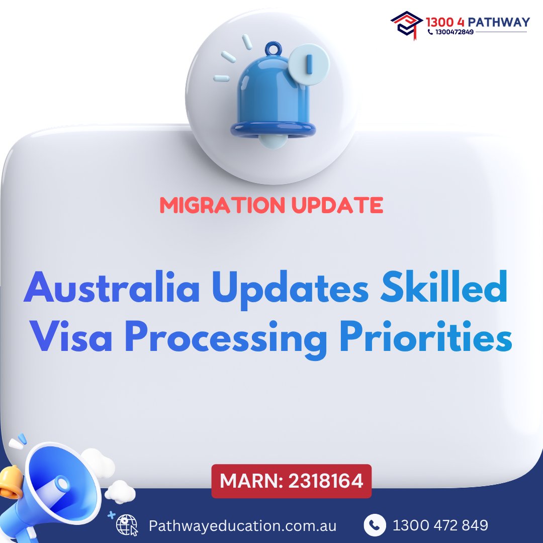 pathway_edu_au's tweet photo. Australia Updates Skilled Visa Processing Priorities Under Ministerial Direction 119
#SkilledMigration #SkilledVisa #MigrationNews #MinisterialDirection119 #AustraliaMigration #VisaUpdate #WorkInAustralia #PathwayGroup #pathwayvisa https://t.co/Mi5MYZiyTm