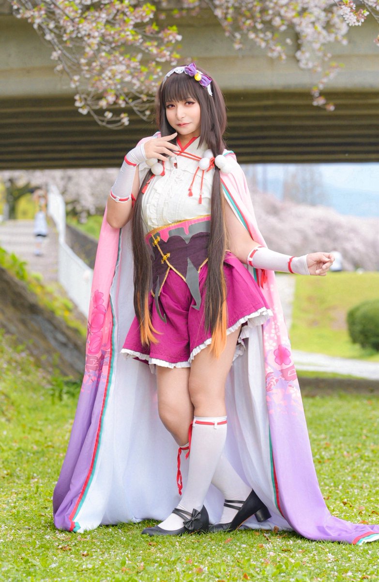 yunox1103's tweet photo. 【cosplay】
　　　
    <  Fate/Grand Order  >
                                刑部姫

   「仮にも姫路城のお姫さまなんだから
               ちゃんと扱ってほしいかな〜とか」

Photo @dark_rider_000 

 #コスプレQ2026桜イベント https://t.co/unf8ilk9c3