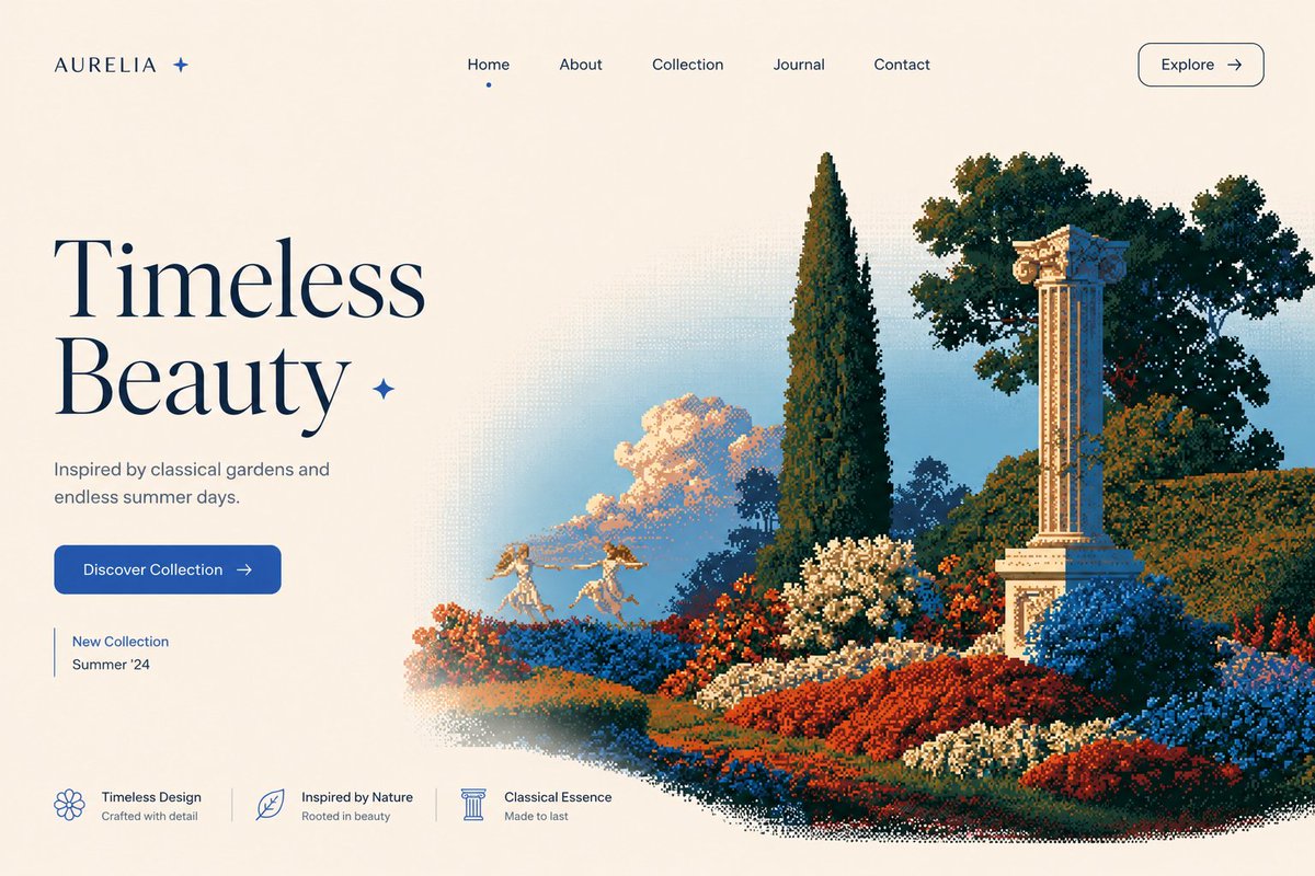 TUSHARPAND0848's tweet photo. My most cleanest hero section design exploration ✨ https://t.co/aBz7j8xtAj