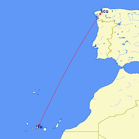 AeroCanarios's tweet photo. 🆕 NUEVA RUTA

Wizz Air- Santiago de Compostela a Tenerife Norte 

Los vuelos comienzan el 1 de febrero de 2027

5 frecuencias semanales (L,X,J,V,D)

SCQ 11:00-12:45 TFN (L,X,V,D)
SCQ 15:50-17:35 TFN (J)

TFN 13:30-17:25 SCQ (L,X,V,D)
TFN 18:20-22:15 SCQ (J) https://t.co/GmfXvuuozi