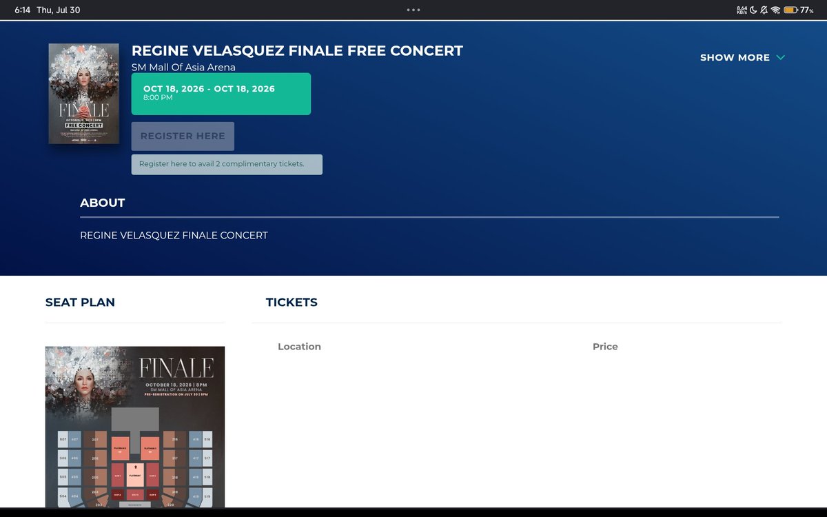 Luc4_aaaa's tweet photo. Sabi mag eemail daw kung naka secured ng ticket eh, Kanina pa ako ganto ohh ayaw ma click https://t.co/gHVzN16FcT