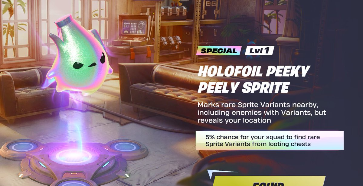 SpriteCenter's tweet photo. We have the holofoil banana #spritetrading #fortnite https://t.co/elRM4AXINf