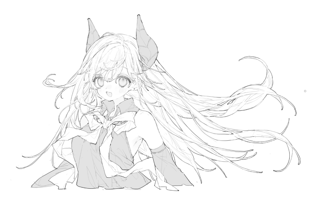 Mix5242's tweet photo. 線画描くの大好き https://t.co/xIQfy2Vg6u