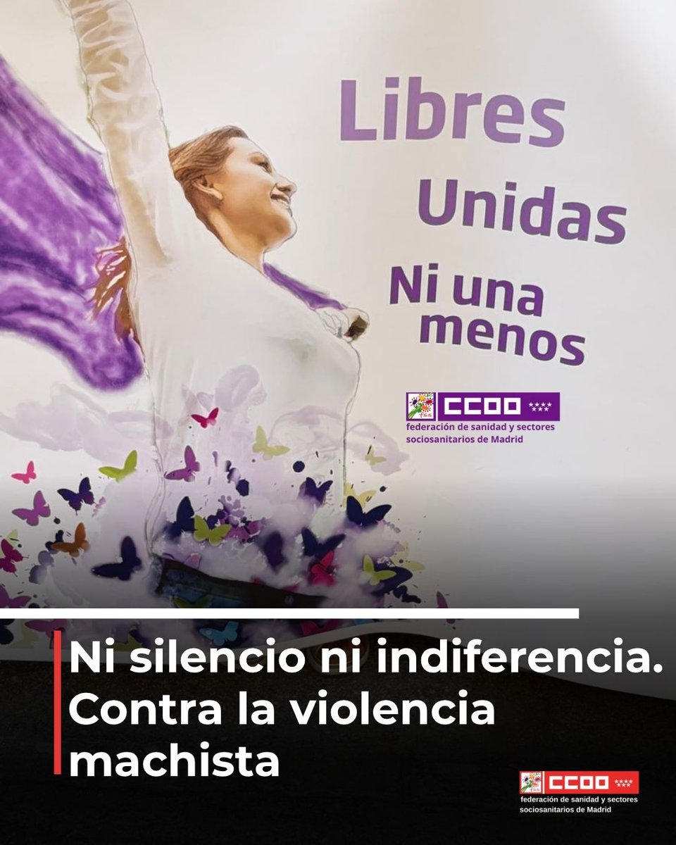 CCOOSanidadMad's tweet photo. 🖤 Otro asesinato machista.

No son sucesos. Es violencia contra las mujeres.
No son números. Son vidas.
Exigimos más recursos, más protección y tolerancia cero frente al machismo.

💜 Ni una menos. Ni un paso atrás.

#NiUnaMenos #ViolenciaMachista #CCOO #FSSCCOO @MujerSanidCCOO @mujerccoo