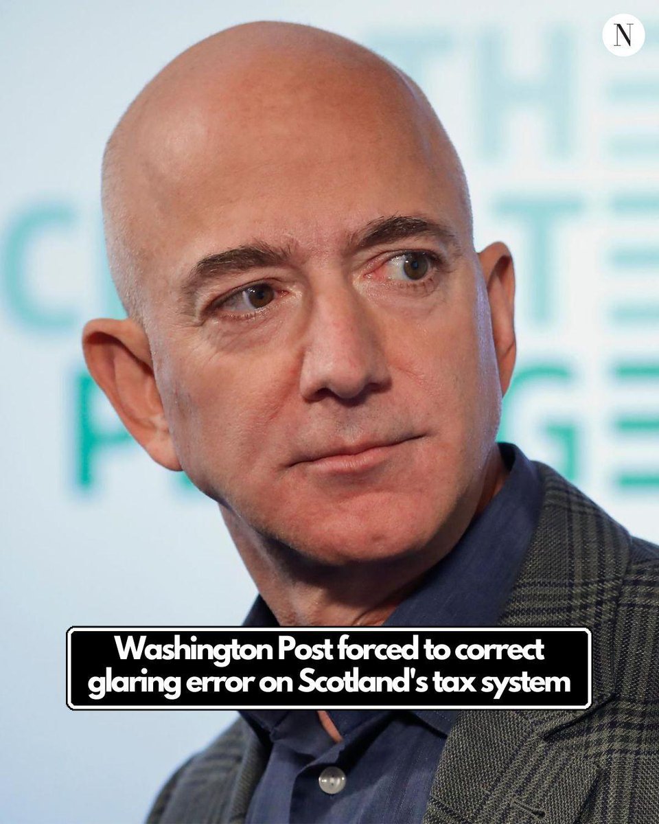 ScotNational's tweet photo. The Washington Post has been forced to issue a correction after its editorial board – which is closely controlled by the billionaire Amazon owner Jeff Bezos – made a wildly incorrect claim about Scotland’s tax system 👇 https://t.co/gcAS9MOhfX