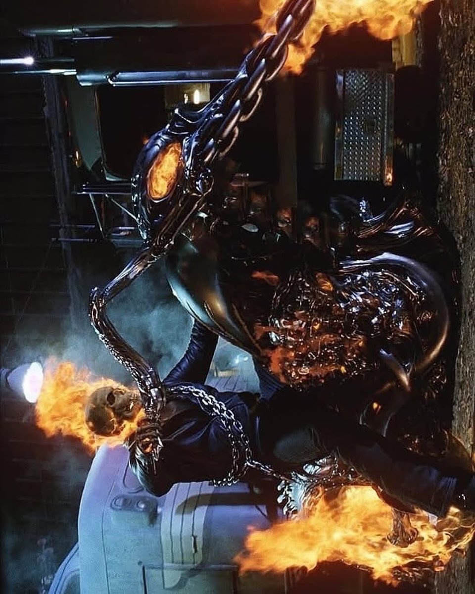 yazzxv's tweet photo. nicholas cage’s custom chrome hearts ‘ghost rider’ fit https://t.co/PkS1bT3yfE