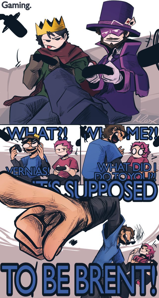 Swaps_Saska's tweet photo. Casual Gaming. Bonus points if either Brent or Sophist are winning lmao

The way Nick's shades slide off in his RAGE is grilling me haha

#art #fanart #partycrashers #partycrashersfanart #kingofskill #sophist #vernias #tcnick3 https://t.co/kwmp8byOW5